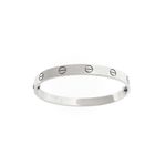 Image 5 of 18K white gold LOVE bracelet; Cartier | Ø 54.5 mm