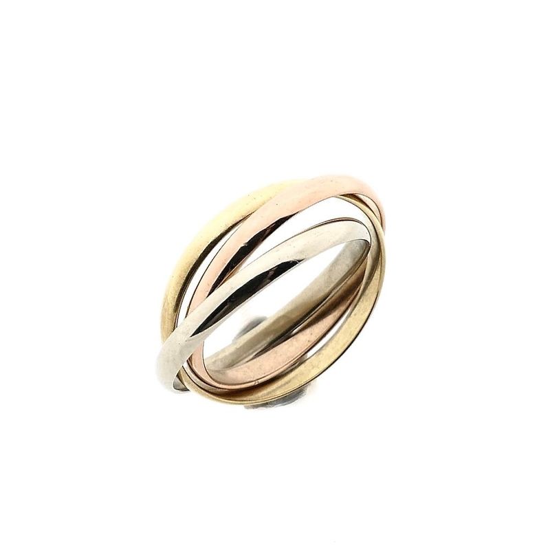 Image 1 of Tricolor Gold Trinity Ring
