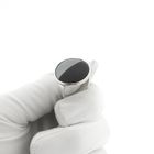 Image 8 of Silver ring with onyx and hematite