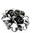 Image 4 of Silver rose brooch