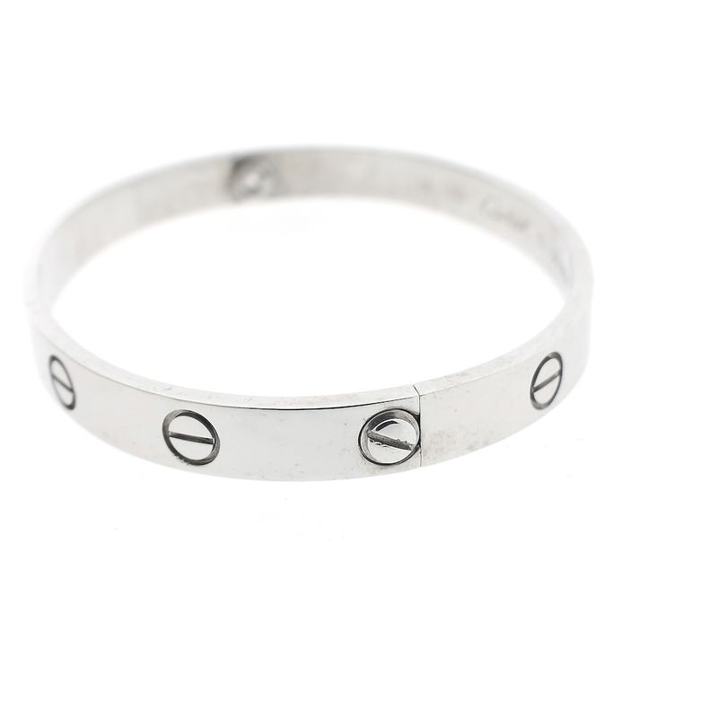 Image 11 of 18K white gold LOVE bracelet; Cartier | Ø 54.5 mm