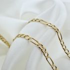 Image 4 of Gold Figaro link chain | 59.5 cm