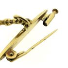 Image 8 of Gold brooch with vintage skeleton key
