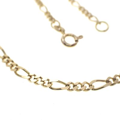 Image 2 of Gold Figaro link chain | 61 cm