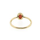 Image 4 of Gold ring with blood coral