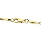 Afbeelding 4 van Gouden schakelketting met staafjes | 42 cm
