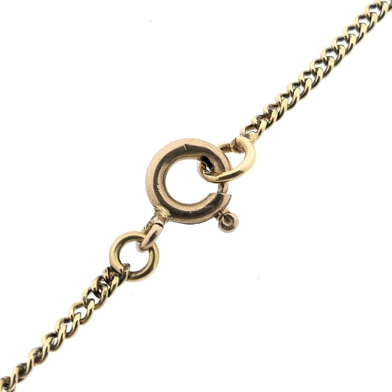 Image 7 of Gold gourmet link chain | 48 cm