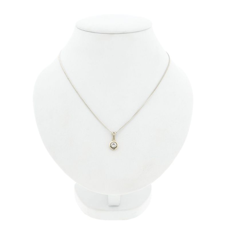 Image 3 of White gold pendant with zirconia