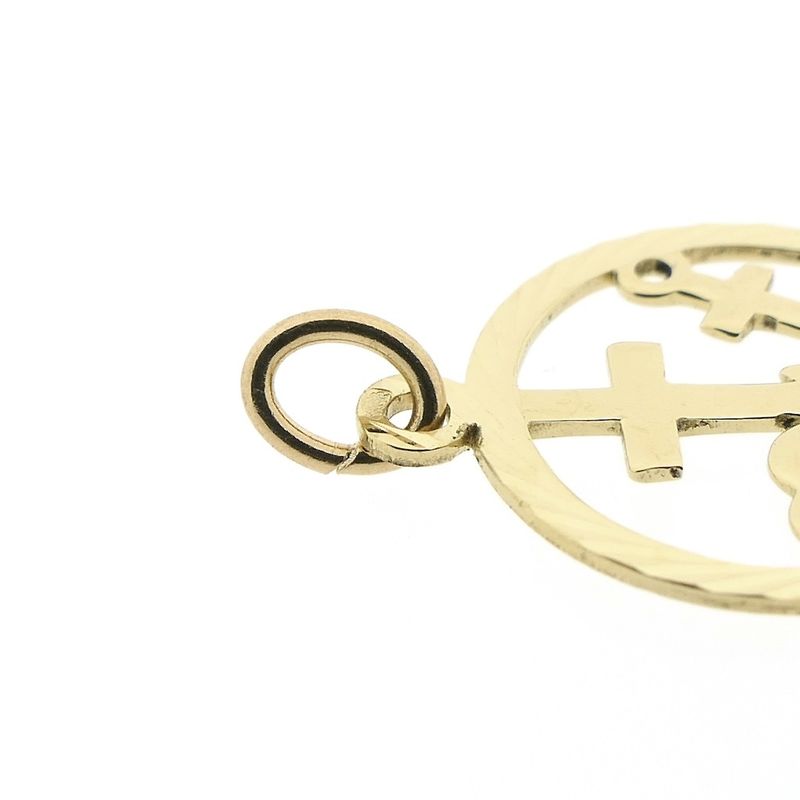 Image 4 of Gold pendant; Faith, hope, and love