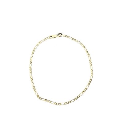 Image 2 of Gold Figaro link bracelet
