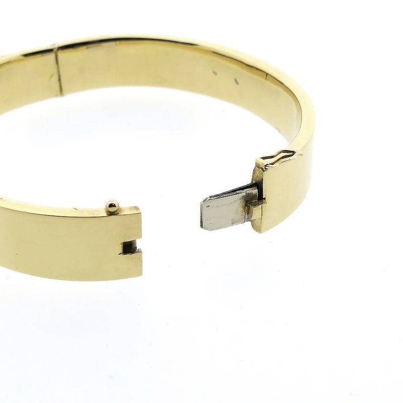 Image 5 of Gold wide slave bracelet | Ø 60mm