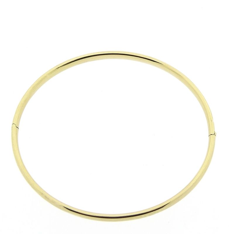 Image 7 of Gold smooth slave bracelet | Ø 63 mm