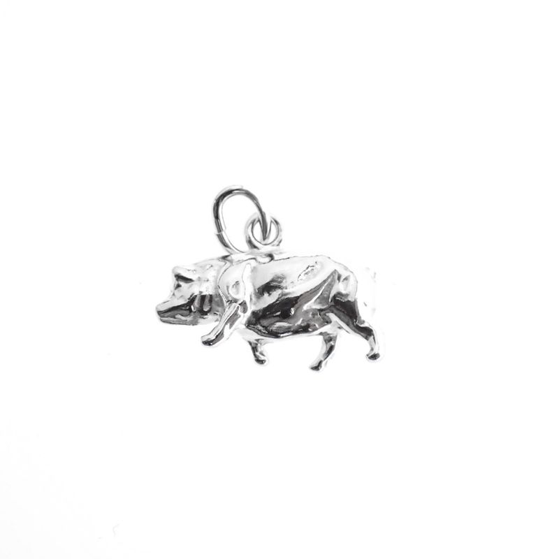 Image 4 of Silver charm; Pig