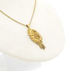 Image 6 of Antique gold pendant of a hat bell