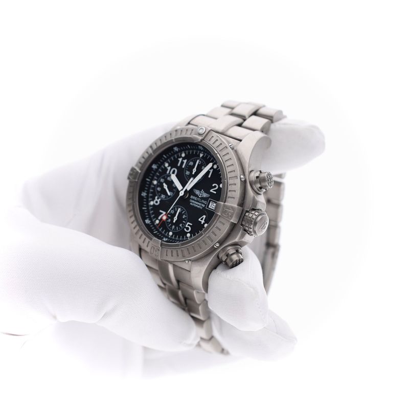 Image 5 of Breitling Avenger Titanium Chronograph E13360; Automatic Men's Watch
