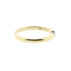 Image 5 of Gold solitaire ring with diamond; 0.035 ct. | Diamonde