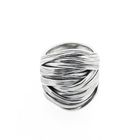 Image 3 of Wide silver spaghetti ring