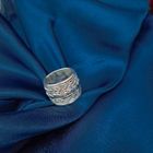 Image 10 of Silver ring with braided pattern