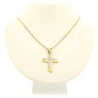 Image 8 of Gold cross pendant with zirconia