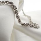 Image 4 of Silver twisted link chain | 42.5 cm