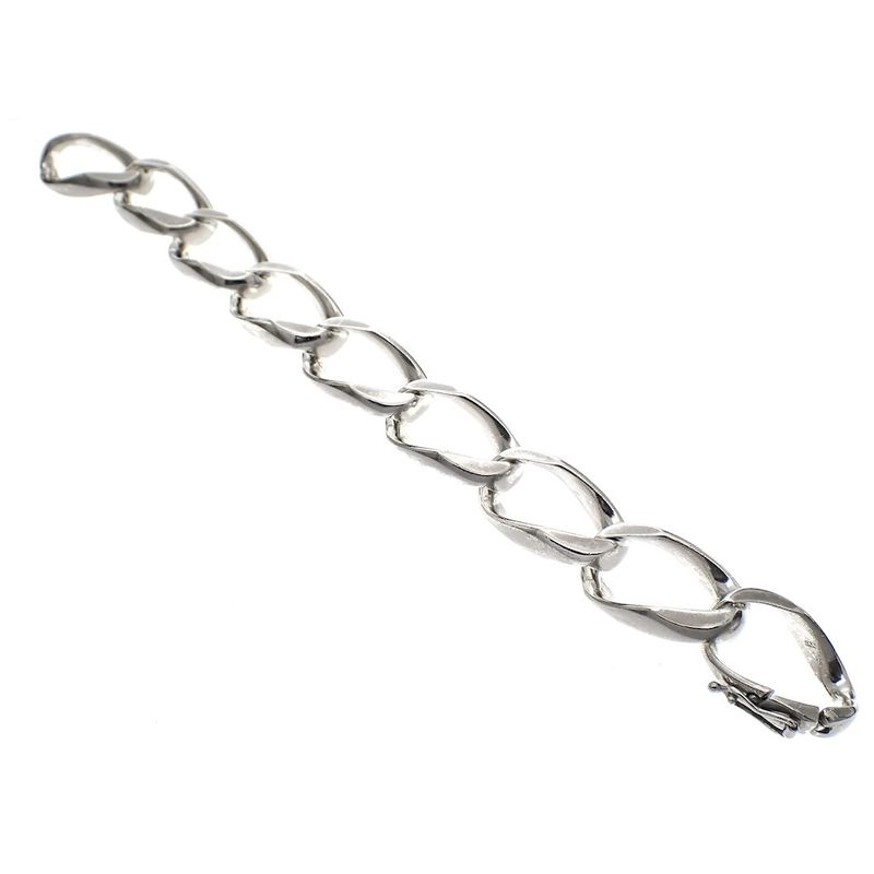 Image 2 of Sturdy silver gourmet bracelet | 21 cm