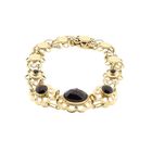 Image 3 of Gold Bracelet with Garnet; 14 Karat; 18.5 cm
