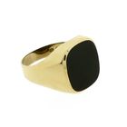 Image 5 of 8 carat large men's signet ring | Onyx