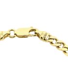 Afbeelding 5 van Gouden platte gourmetschakel armband | 21 cm