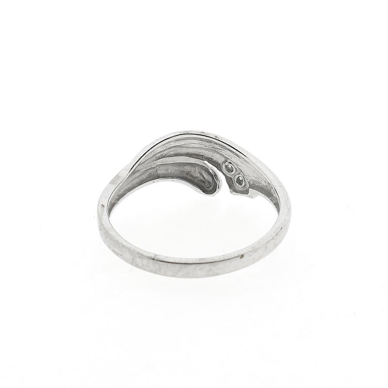 Image 4 of White gold ring with diamond | 0.015 ct.