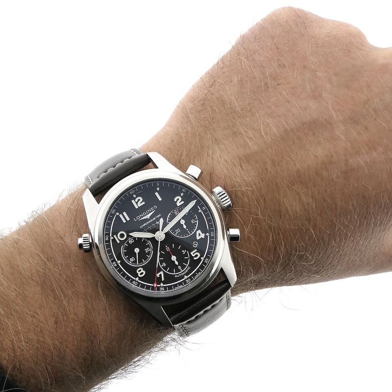 Image 9 of Longines Spirit Chronometer Chronograph L3.820.4; Automatic men's watch