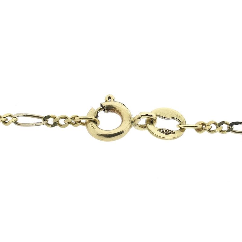 Image 4 of Two-tone gold Figaro link chain