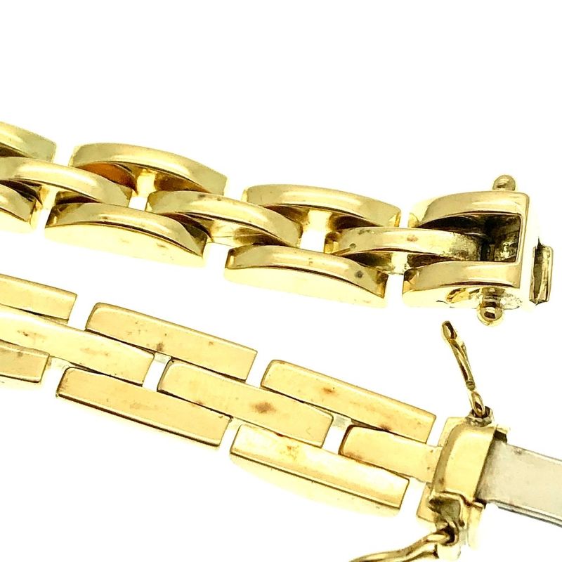 Image 5 of Gold unique link bracelet | 19.5 cm