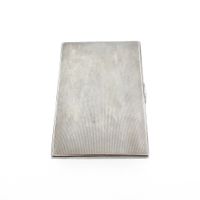 Silver cigarette case; Vintage