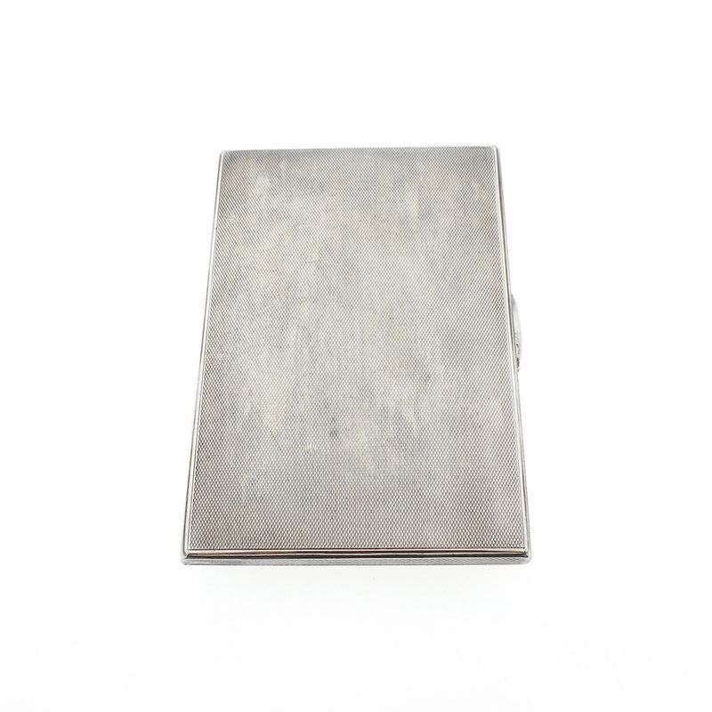 Image 1 of Silver cigarette case; Vintage