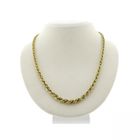 Image 1 of Gold twisted link necklace | 48 cm