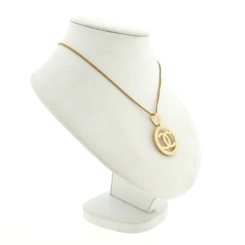 Image 6 of Gold Chanel pendant with zirconia