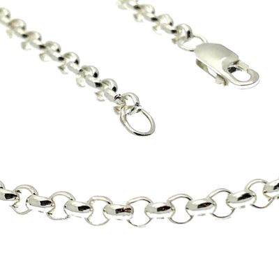 Image 2 of Silver long jasseron necklace | 70.5 cm