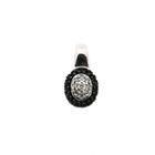Image 1 of White gold entourage pendant with black diamond | 0.28 ct.