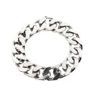 Image 1 of Silver robust gourmet link bracelet; Men | 22 cm