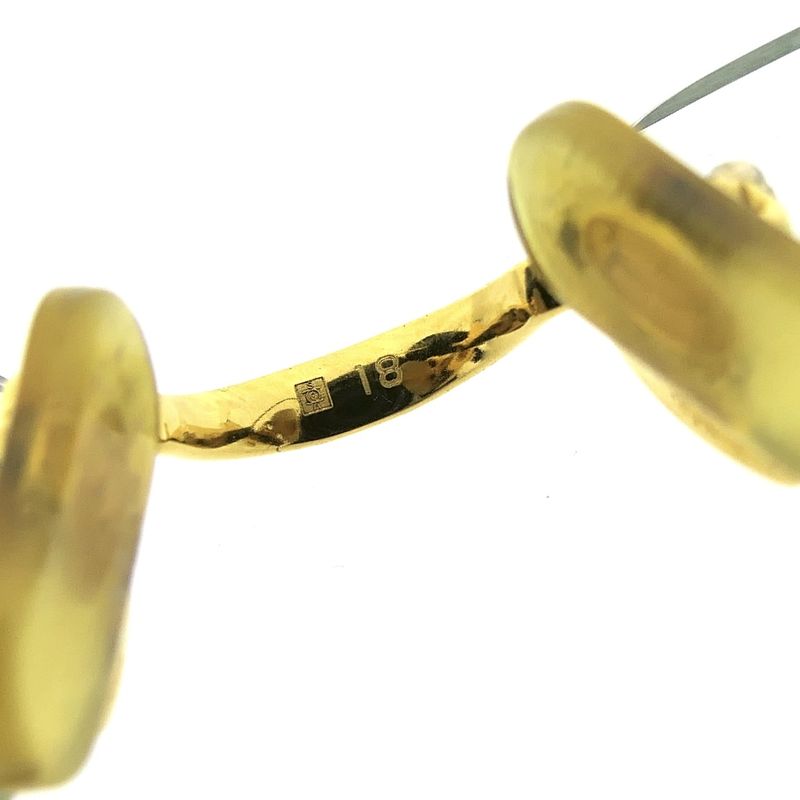 Image 10 of Vintage Cartier glasses with clear glass; Vermeil; 18-130