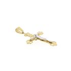 Image 3 of Two-tone gold pendant of a cross with corpus | Antique