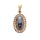 Image 1 of Vintage gold pendant with hematite