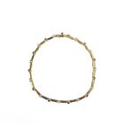 Image 3 of 18K Exclusive gold bracelet with diamond and ruby; Vintage | 19.5 cm