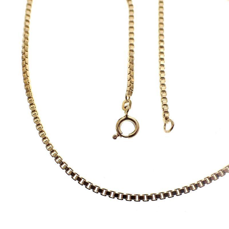 Image 3 of Golden Venetian link chain | 46 cm