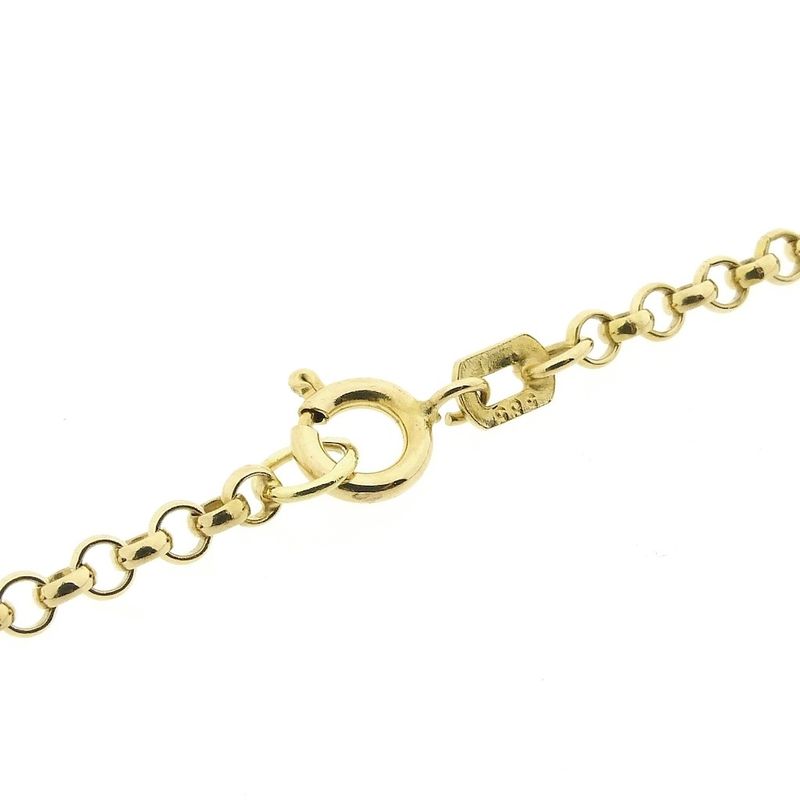 Image 4 of Gold jasseron link necklace | 46 cm
