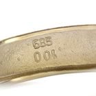 Image 8 of Two-tone gold earrings with diamonds | Ø 17 mm