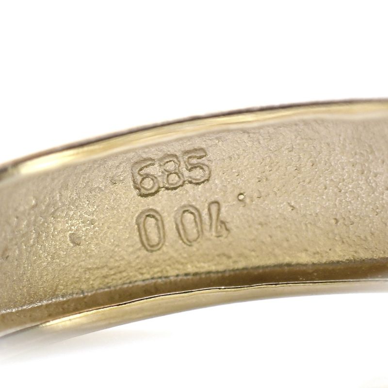 Image 8 of Two-tone gold earrings with diamonds | Ø 17 mm