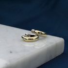 Image 2 of Two-tone gold earrings