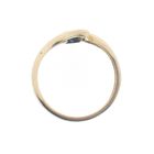 Image 6 of Gold ring with diamonds and sapphire | 0.04 ct.