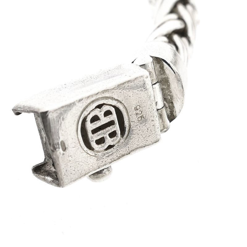 Afbeelding 8 van Zilveren Buddha to Buddha vossenstaart schakelarmband; Katja | 20 cm
